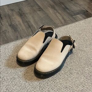 Dr. Martens Beige Carlson Slip-On Shoes